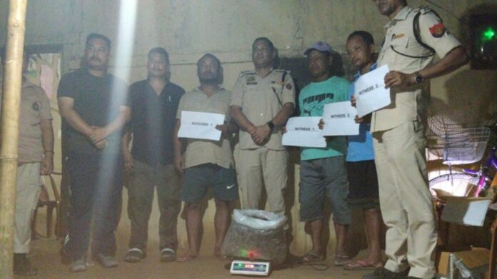 Assam Police Seize 5 Kg Cannabis in Tingkhang, One Person Arrested