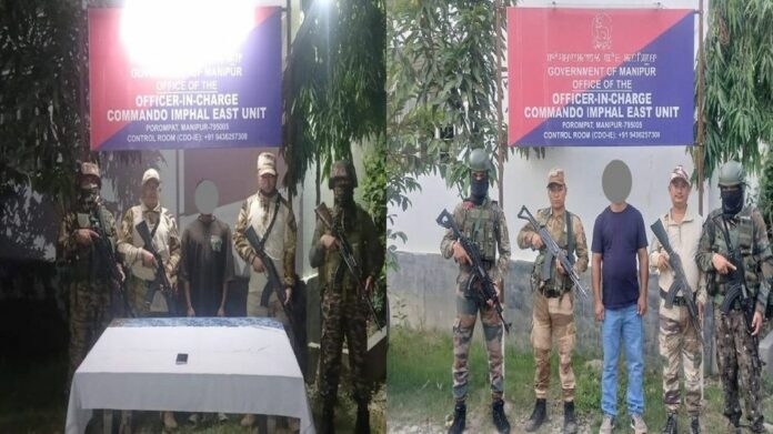 Security Forces Arrest Two Insurgent Cadres in Separate Operations in Manipur