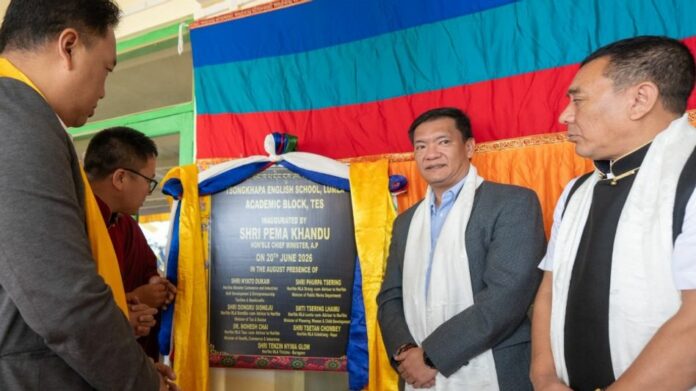 Pema Khandu Inaugurates New Academic Block at Tsongkhapa English School in Arunachal Pradesh