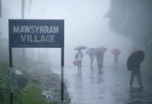 Mawsynram Receives 530 mm Rainfall in 24 Hours as Heavy Showers Damage Shillong-Dawki Highway Mawsynram Receives 530 mm Rainfall in 24 Hours as Heavy Showers Damage Shillong-Dawki Highway