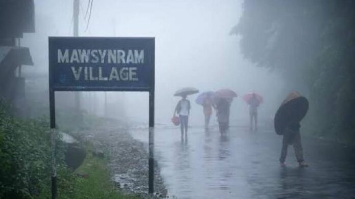 Mawsynram Receives 530 mm Rainfall in 24 Hours as Heavy Showers Damage Shillong-Dawki Highway