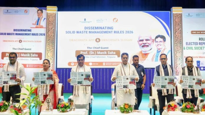 Tripura CM Calls for Collective Action on Waste Management, Launches Swachhata App