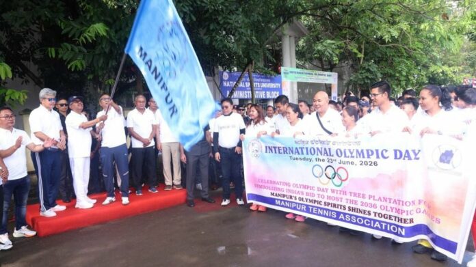 Manipur CM Participates in Olympic Day Run, Stresses Sports and Social Harmony