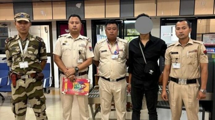 Manipur Police Arrest Airport Passenger with Suspected Ganja; Arms and Ammunition Recovered in Separate Operation