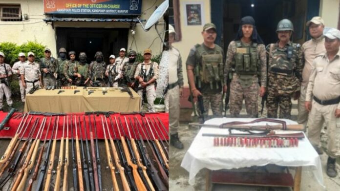 Security Forces Recover Arms, Explosives and Ammunition in Three Operations Across Manipur