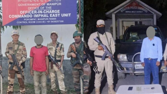 Two Alleged Militant Cadres Arrested in Separate Operations Across Manipur, Vehicle Seized