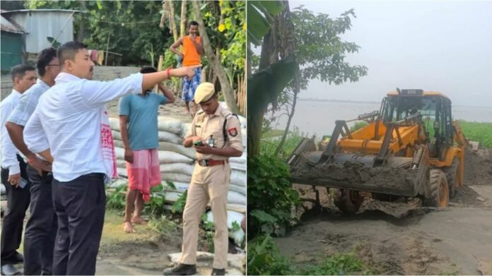 Eviction Drive Launched to Reclaim Encroached Land of Chandardinga Pagla Baba Temple in Bilasipara