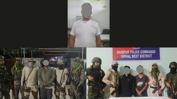 Three Militants Arrested in Manipur Operations; Jailed Insurgent Leader Formally Arrested in Fresh Case