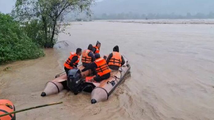 Floods affect over 22,000 people across six Assam districts; rail bridge damaged