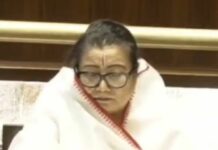 Manipur BJP President A. Sharda Devi Takes Oath as Rajya Sabha MP After Unopposed Election Manipur BJP President A. Sharda Devi Takes Oath as Rajya Sabha MP After Unopposed Election