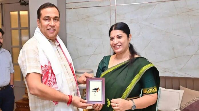 Assam Forest Minister Reviews Hargila Conservation Efforts with Dr. Purnima Devi Barman After PM Modi’s Praise