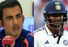 Gambhir Confirms Sai Sudharsan at No. 3 for Afghanistan Test