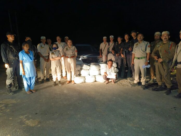 Mazbat Police Seize 181.94 Kg of Ganja in Udalguri, One Arrested After Vehicle Interception