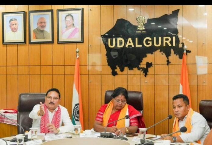 Guardian Minister Neelam Devi Reviews Development Works in Udalguri, Stresses Unity and Administrative Efficiency
