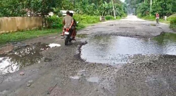 Residents Demand Urgent Repairs as Mangaldai–Bhutiachang Road Deteriorates After Years of Neglect