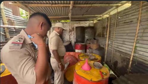 Sivasagar Police Bust Illegal Fuel Storage Facility Near ONGC Premises, Large Seizure Made