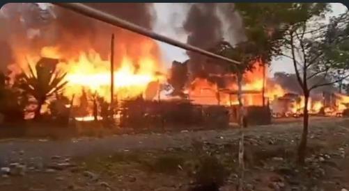 Two Killed, Seven Houses Burnt as Armed Men Attack Village in Manipur’s Kamjong District