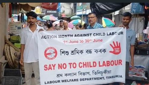 Anti-Child Labour Awareness Drive Conducted Across Margherita, Several Children Rescued
