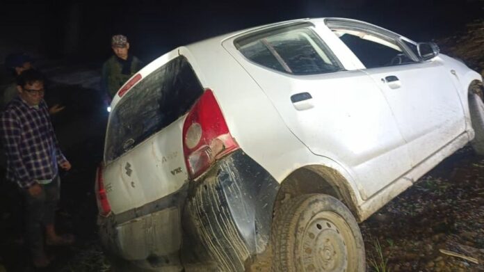 CRPF Personnel Rescue Two Civilians After Car Nearly Plunges into Gorge on NH-2 in Manipur
