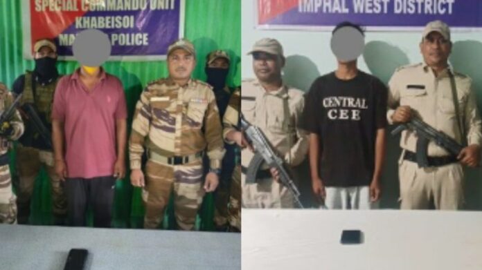 Two Militants Arrested in Manipur’s Imphal West During Anti-Insurgency Operations