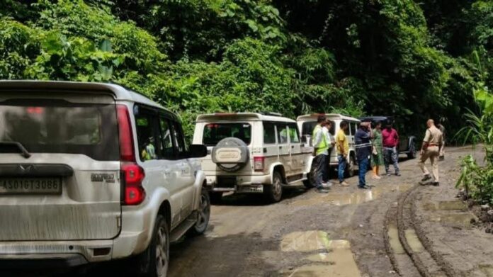 Dima Hasao Administration Inspects Haflong–Silchar Road to Address Traffic Congestion