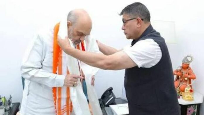 Sikkim BJP Chief Meets Amit Shah, Raises Border Security, Disaster Relief and Reservation Issues