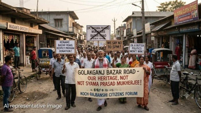 Koch Rajbanshi Citizens Forum Protests Renaming of Golakganj Road After Shyama Prasad Mukherjee