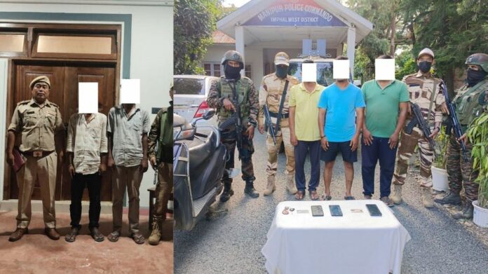 Manipur Police Rescue Two Assam Men Held Over Financial Dispute, Arrest Three KCP (PWG) Cadres for Extortion