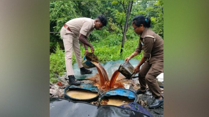 Excise Department Seizes Liquor, Destroys Illicit Brew in Margherita Raids