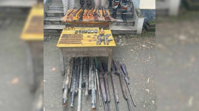 Security Forces Recover Cache of Arms and Ammunition in Manipur’s Kangpokpi