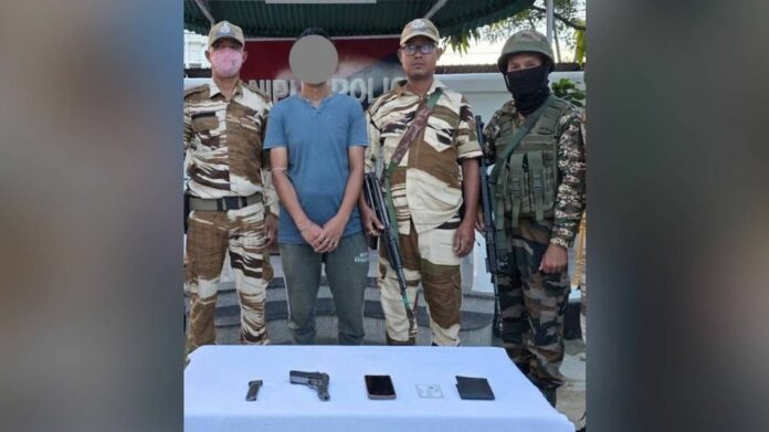 PREPAK Cadre Arrested with Pistol in Manipur’s Thouba