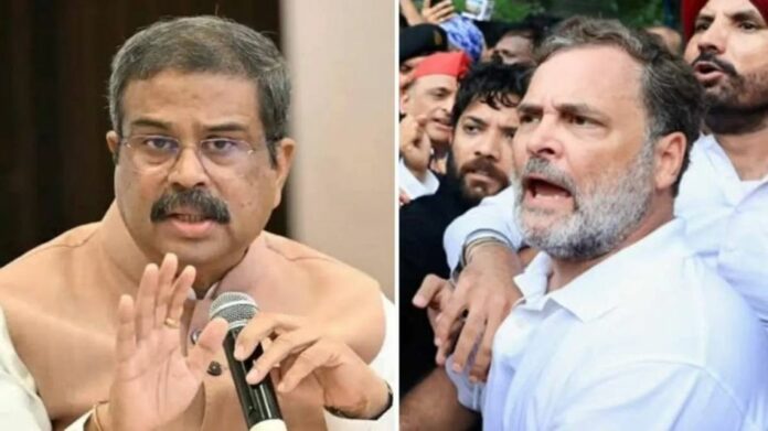 Dharmendra Pradhan Slams Rahul Gandhi Over Congress Protest, Accuses Party of Using Students for Political Gains