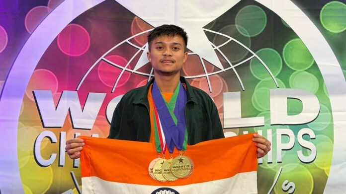 Meghalaya’s Kitkupar Nongsiej Wins Three Gold Medals at WCOPA 2026 in Las Vegas