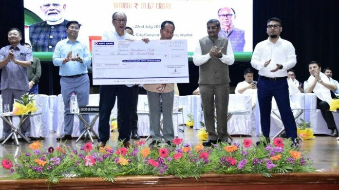 Manipur CM Distributes ₹91.66 Crore in Welfare Benefits, Launches Pension Processing System