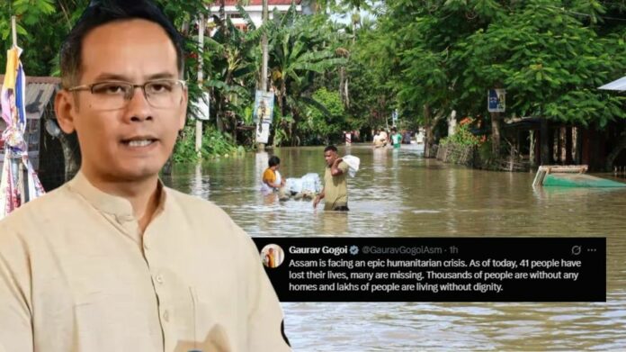 Gaurav Gogoi Alleges Delay in Assam Flood Relief, Seeks Transparency on Death Toll