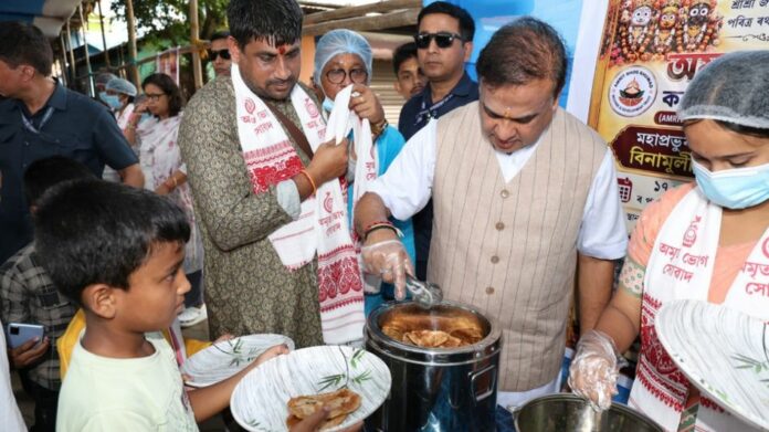 Himanta Biswa Sarma Participates in Rath Yatra, Prays for Assam Flood Victims
