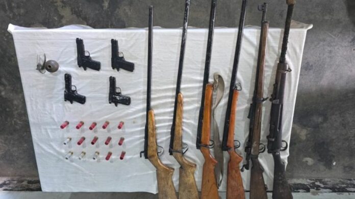 Security Forces Recover Arms, Ammunition in Manipur’s Imphal West