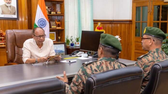 Manipur CM Reviews Security Situation with Army GOC, Receives Durand Cup Passes