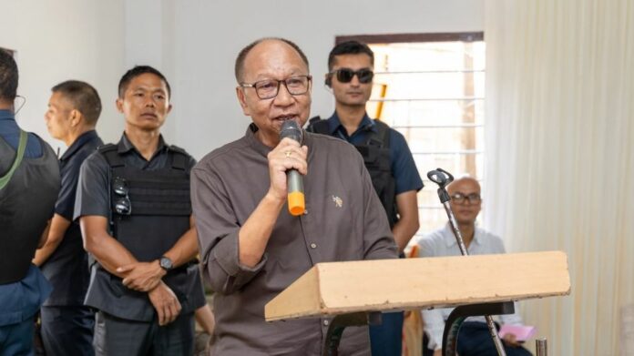Manipur CM Inaugurates School Library, Reviews Ongoing Education Infrastructure Projects