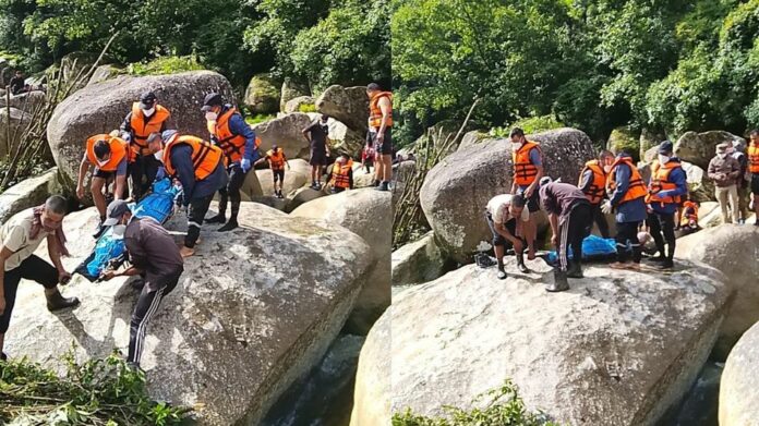 Meghalaya SDRF Recovers Body of Missing Person from Wahniangleng River After Four-Day Search