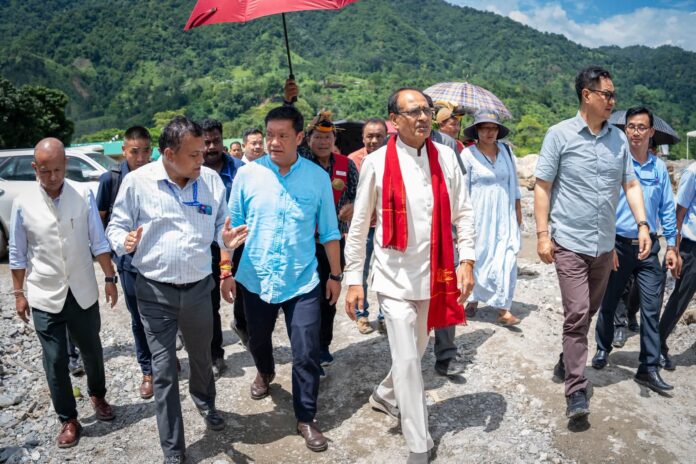 Shivraj Singh Chouhan Visits Arunachal Flash Flood-Hit Keyi Panyor, Assures Central Support for Relief and Rehabilitation