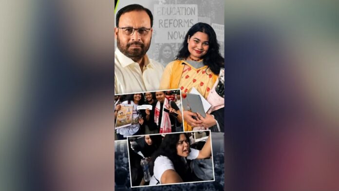 Assam Minister’s daughter joins protest demanding education reforms