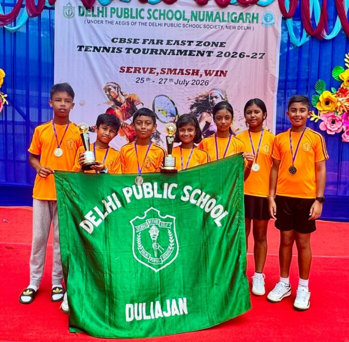 DPS Duliajan finishes runners-up in two categories at CBSE zonal tennis meet