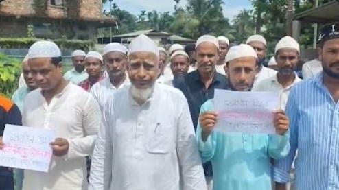 Muslim Community Holds Peaceful Protest in Silchar Against Assam's Proposed Uniform Civil Code Bill