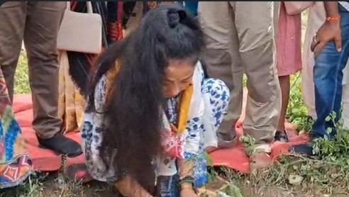 Garima Saikia Garg Visits Proposed Zubeen Garg Memorial Park, Plants Nahor Sapling