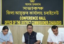 Ranoj Pegu Reviews Flood Damage to 110 Schools in Charaideo Ranoj Pegu Reviews Flood Damage to 110 Schools in Charaideo