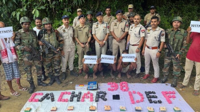 Assam Police, Assam Rifles Seize Narcotics Worth Rs 28 Crore in Cachar, Three Held