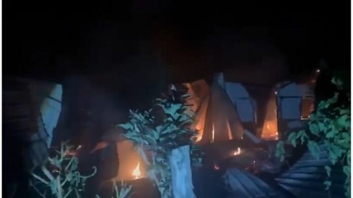 Nine Liangmai Naga Houses Allegedly Burnt in Manipur’s Kangpokpi