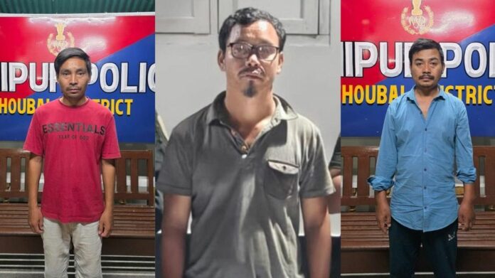 Three Alleged Insurgent Cadres Arrested in Separate Manipur Operations