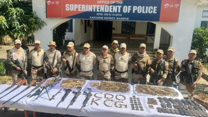 Security Forces Recover 2,156 Live Rounds, Five Firearms in Manipur
